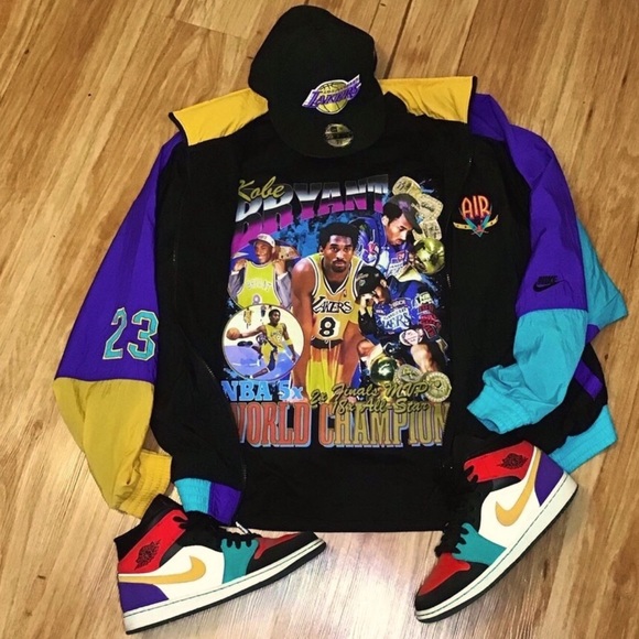 Kobe Bryant NBA Vintage Bootleg Retro 90s Rap Tee T-shirt - Picture 2 of 2